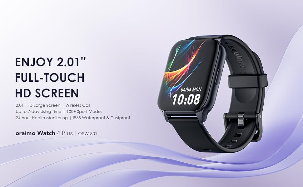 Oraimo-Watch-4-Plus-Bluetooth-Call-Smart-Watch-201inch-HD-Display-Fitness-Watch-with-100Sport-ModesI-rlm